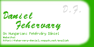 daniel fehervary business card